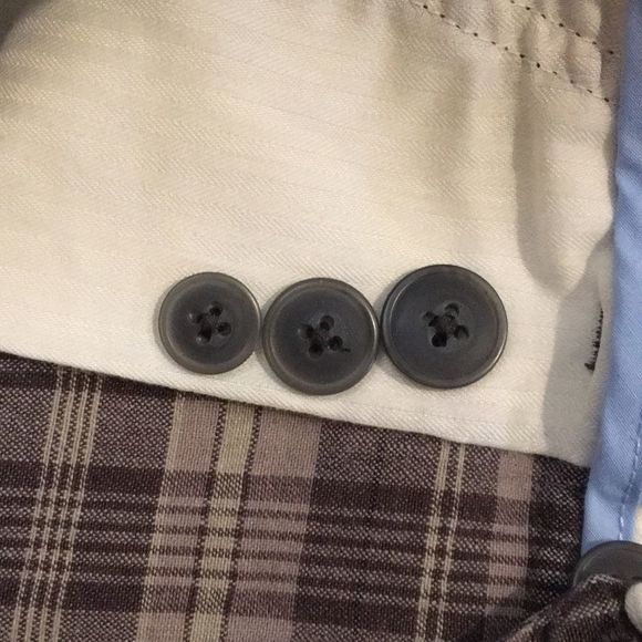 STRUCTURE Plaid Brown Beige Tan Mens Shorts 32 - Picture 3 of 8